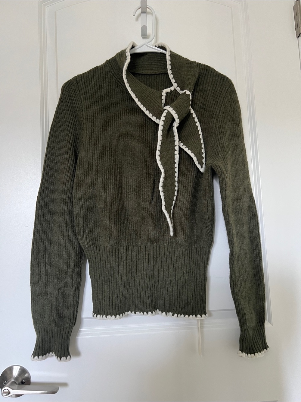 Commense Olive Green Ribbed Turtleneck Sweater FALL/WINTER